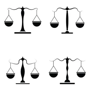 Balance icon set Stock Illustration