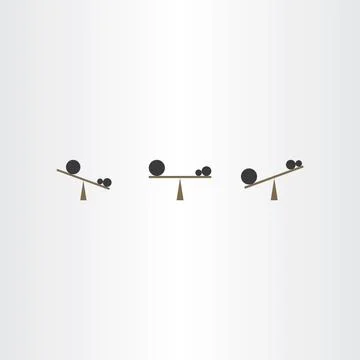 Balance icon vector statics symbol sign Stock-Illustration