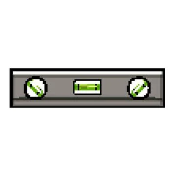 Balance level tool pixel art vector illustration Stock Illustration