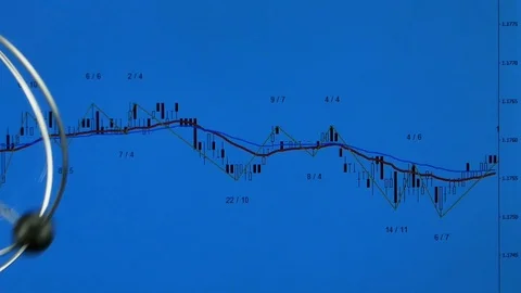 The balance of the pendulum on the business background Stock-Footage 95949410