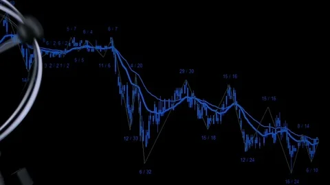The balance of the pendulum on the business background Stock-Footage 96333888