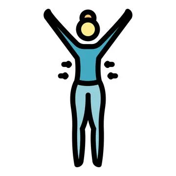 Balance pilates icon vector flat Stock Illustration