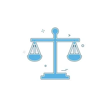 Balance risk analysis risk evaluation scale icon vector design Stock Illustration