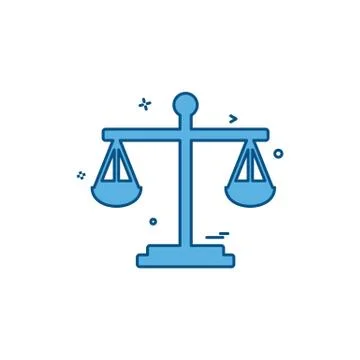 Balance risk analysis risk evaluation scale icon vector design イラスト素材