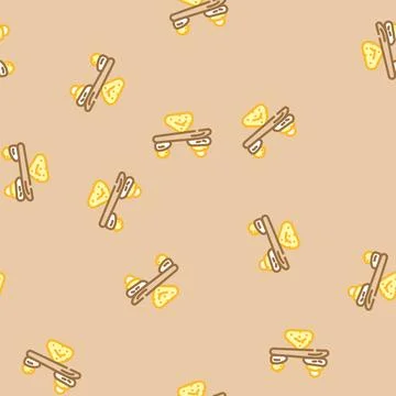 Balance scale acupuncture vector seamless pattern Stock Illustration