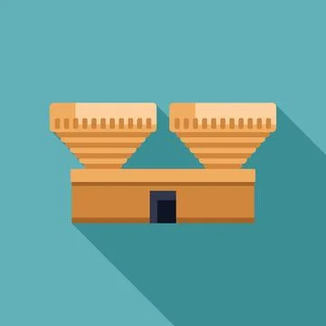 Balance scale comparing abstract objects representing opportunity cost Illustrazione stock