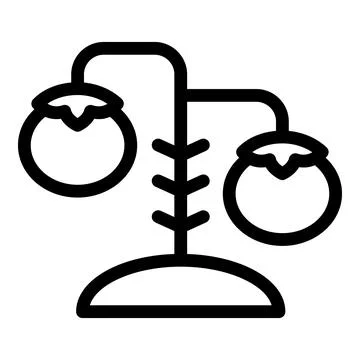 Balance scale comparing two sides representing justice and law icon Illustrazione stock