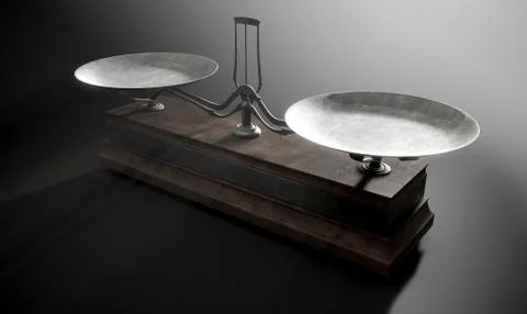 Balance Scale Comparison Stock Illustration