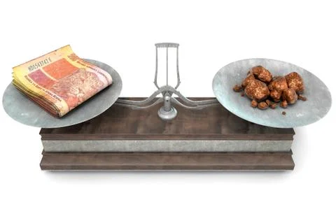 Balance Scale Comparison Stock Illustration