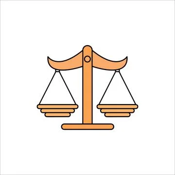 Balance Scale Icon Conceptual Vector Illustration Design Stock Illustration