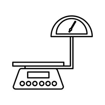 Balance scale logistic icon 스톡 일러스트