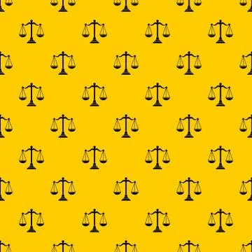 Balance scale pattern vector Stock Illustration