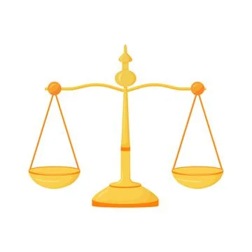 Balance semi flat color vector object Illustrazione stock