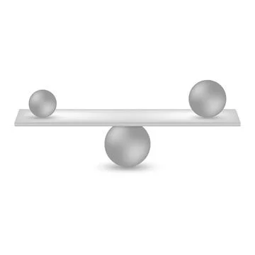 Balance of unequals Stock Illustration