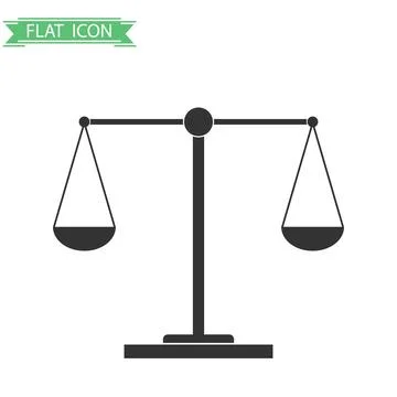 Balance of weights Stock Illustration