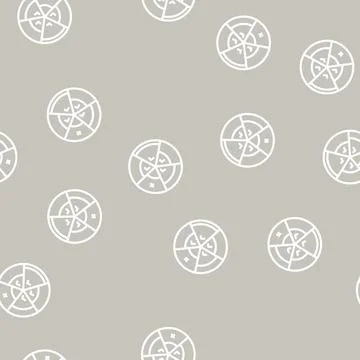 Balance wheel line vector seamless pattern Stock Illustration