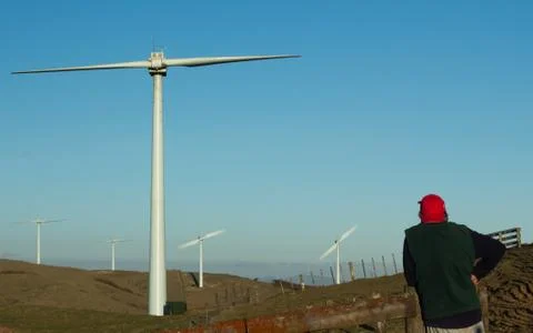 Balance wind blade Stock Photos
