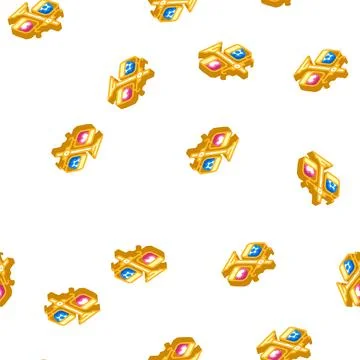 Balance of work and life tasks isometric icon seamless pattern Stock Illustration