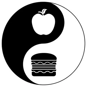 Balanced Diet Illustrazione stock