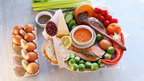 Balanced food Stock Footage 104206280