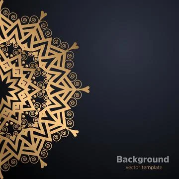 Balanced Mandala Design With Reflective Surface And Decorative Symmetry Stockillustratie