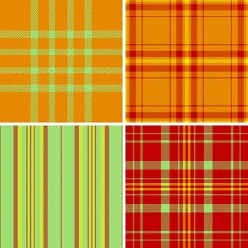 Balanced plaid background UI design. Orderly tartan grid supports readability Stock Illustration