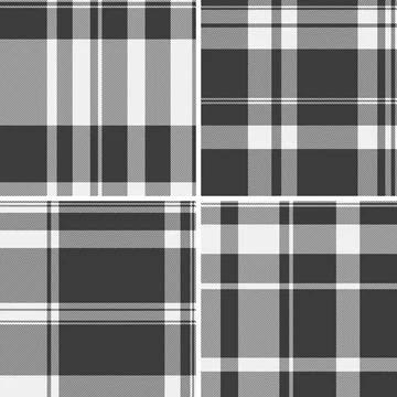 Balanced plaid pack designed for interface backgrounds. Orderly tartan grid.. Illustrazione stock