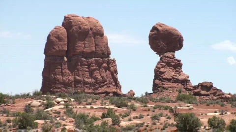 Balanced Rock 8 Stock Footage 645105