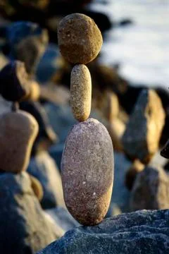 Balanced rock Stock Photos