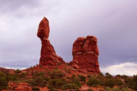 Balanced rock Stock Photos