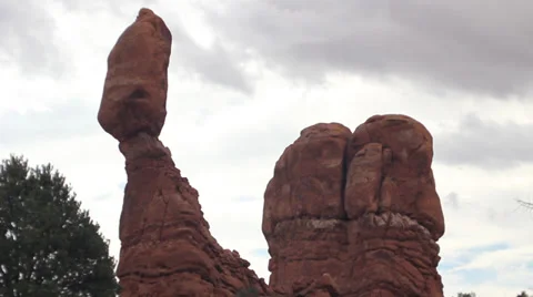 Balanced Rock Time Lapse Stock Footage 30368435