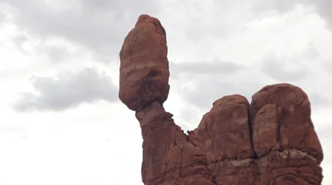 Balanced Rock Time Lapse Stock Footage 30370437
