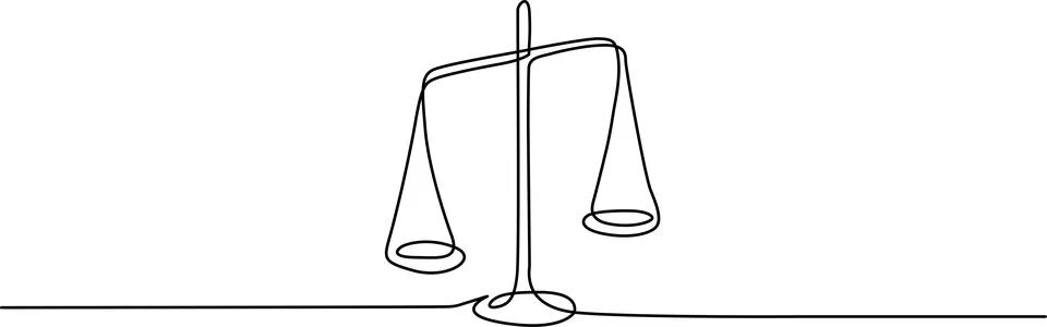 Balanced scales symbol Vector Stock Illustration
