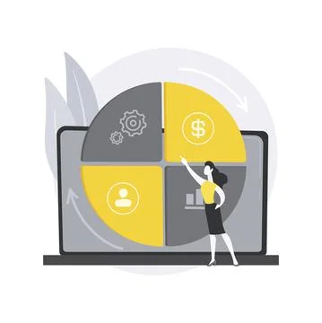 Balanced scorecard abstract concept vector illustration. 스톡 일러스트