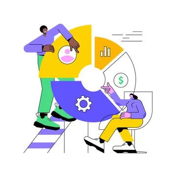 Balanced scorecard abstract concept vector illustration. Illustrazione stock