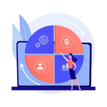 Balanced scorecard vector concept metaphor Stock Illustration