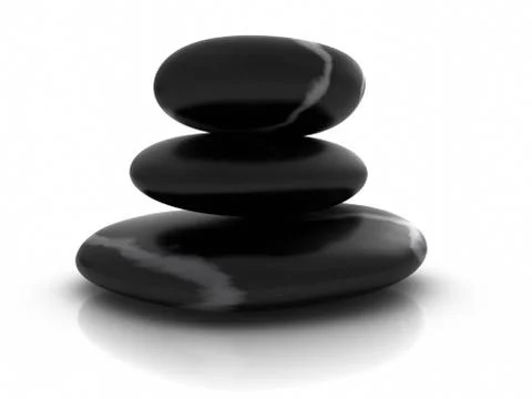 Balanced stone pile Stock Illustration