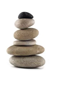 Balanced stone stack Stock-Fotos