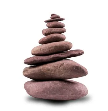 Balanced stone tower Stock Photos