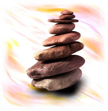 Balanced stone tower Foto stock