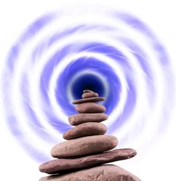 Balanced stone tower Foto stock