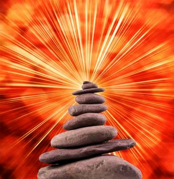 Balanced Stone Tower Stock Photos