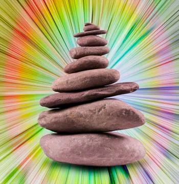Balanced Stone Tower Stock Photos