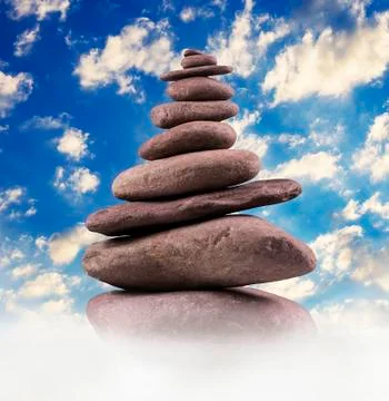 Balanced Stone Tower Stock Photos