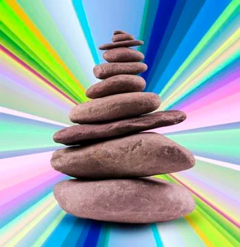 Balanced Stone Tower Stock Photos