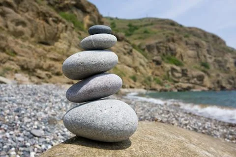 Balanced stones Stock Photos
