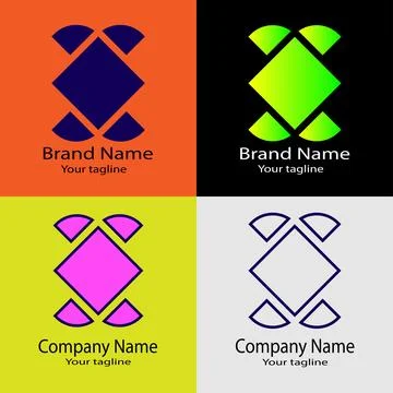 Balanced Structure Emblem logo design Illustrazione stock