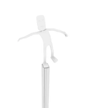 Balancing acrobat - conceptual image Stock Illustration