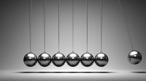 Balancing balls Newton's cradle Stock Footage 8562725