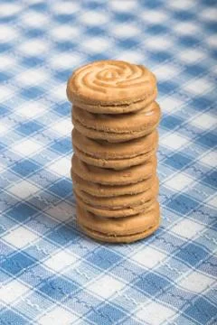 Balancing biscuits Stock Photos